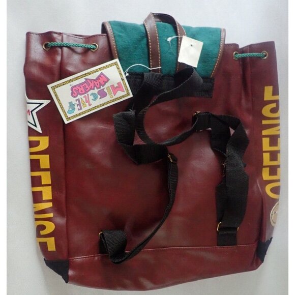 Vintage Mischief Makers Backpack Book Bag NEW Tags Football Sports - Picture 3 of 5
